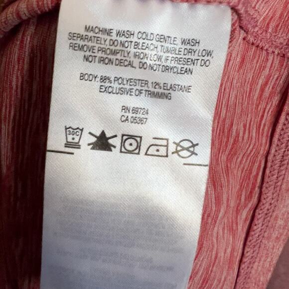 Columbia Quarter Zip Pullover Mens Medium Omni-Wick Heather Red Gray Soft - Picture 4 of 5